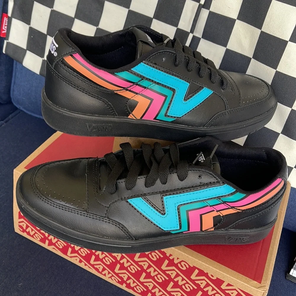 Vans Men’s Lowland CC Fader Black/Multi Sneakers - Picture 10 of 16